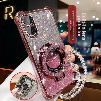 Silikona vāciņš ar statīvu un magnētisku atbalstu, kritienu aizsardzība, iPhone 12–14 sērijai