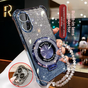 Silikona vāciņš ar statīvu un magnētisku atbalstu, kritienu aizsardzība, iPhone 12–14 sērijai