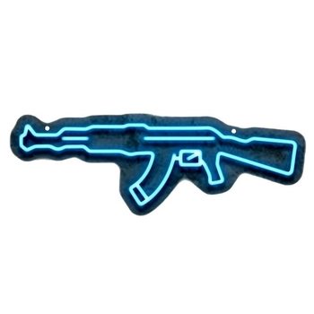 AK47 formas LED dekoratīvā gaisma, E14 kontaktligzda, akrils, 110V, regulējams spilgtums, IP44