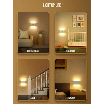 Uzlādējama nakts gaisma ar kustības sensoru – LED laterna kāpnēm