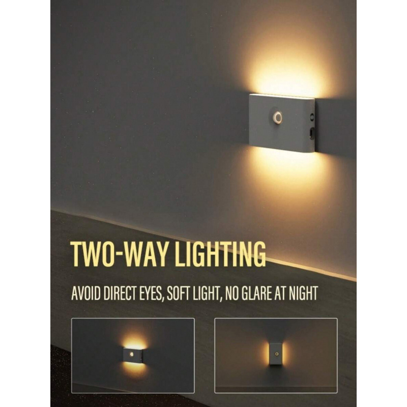 Uzlādējama nakts gaisma ar kustības sensoru – LED laterna kāpnēm