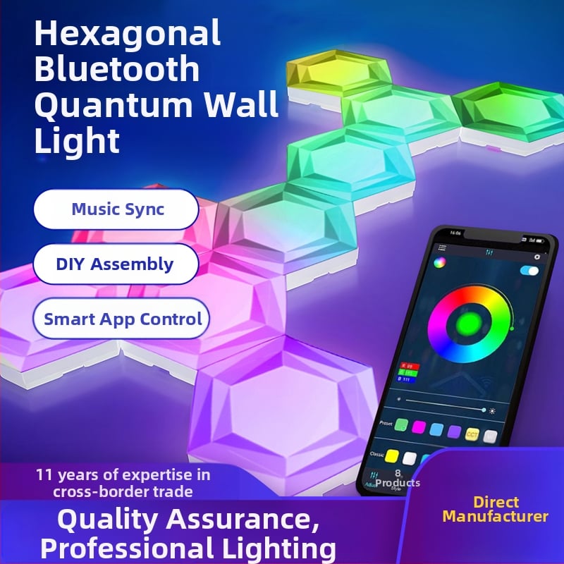 Стенно осветително тяло с LED, PC абажур, алуминиево тяло, интелигентен контрол (Напрежение ≤36V, CE сертифициран)