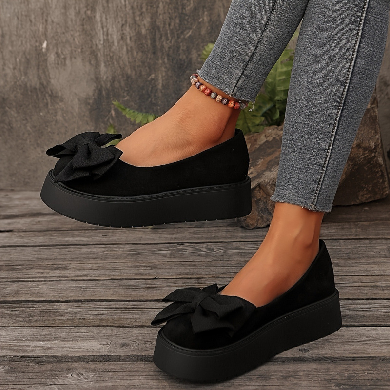 Unisex tweed basutės su kaspinėliu, apvali nosis, klininis kulnas 4–6 cm