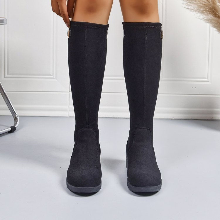 Vyriniai batai su kutais, viršutinė medžiaga: sintetinė oda, aukštas vamzdelis, apvali nosis, plokščia pada, vilninė įdėklė