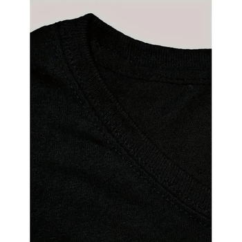 Laisvai krintančio kirpimo medvilninis marškinėliai su apvaliu kaklu, trumpomis rankovėmis, vientisas raštas, 96%+ medvilnė