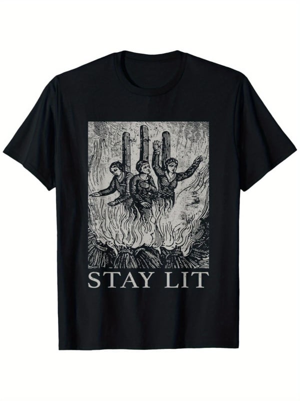 Grafikiniai marškinėliai: Dark Flame Satan Devil Hell Unholy Witch – laisvo kirpimo, trumpomis rankovėmis, apvalus kaklas, 95% medvilnė