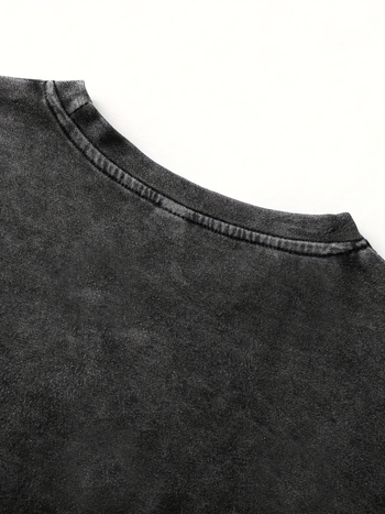 Moteriški marškinėliai su kaukolės raštu – apvali kaklo linija, Flat Cloth audinys, 36% poliesteris, 2025 m. pavasaris