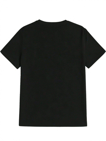 Bavlnené tričko s potlačou, voľný strih, kruhový výstrih, krátke rukávy