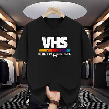 Vyrų trumpų rankovių marškinėliai su apvaliu kaklo linija, prigludęs kirpimas, poliesteris, vasaros spausdinimas