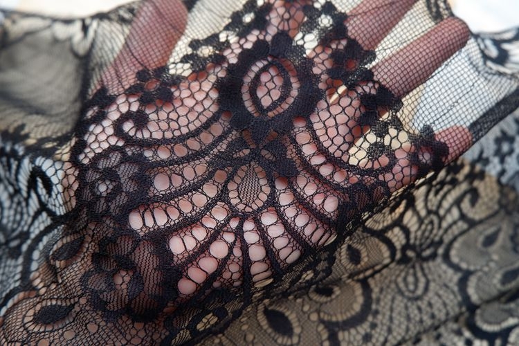 Siuvimo juostelė su blakstienos kraštu, vienpusis vintage stilius, skirta suknelėms ir vėdams; medžiaga: šešiakampė tinklas + poliesterio siūlas; panaudojimas: amatų; prekė: Kita