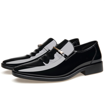 Vyriniai formalūs odiniai bateliai su aukščio didinimu – Korėjos stiliaus, pavasaris–vasara, kvėpuojantys, aštrus nosis, žemas čiurnos aukštis, PU viršus, gumos padas, smūgių sugėrimas