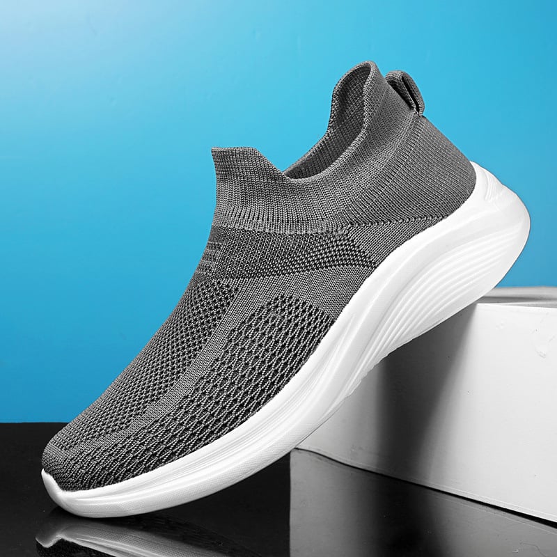 Vyriniai vafliniai laisvalaikio batai su elastiniu viršumi, kvėpuojanti MD padas, slip-on dizainas, skirti pavasariui