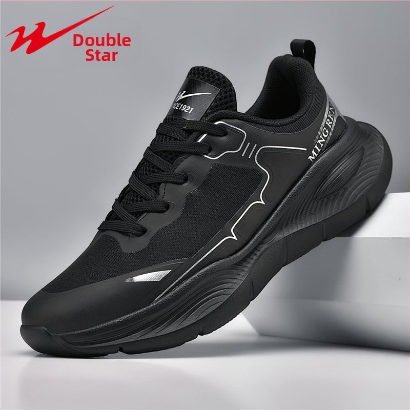 Double Star Sporta ikdienas kurpes – elpojošs PU+Mesh augšdaļa, MD zole, auklas, rudens 2025