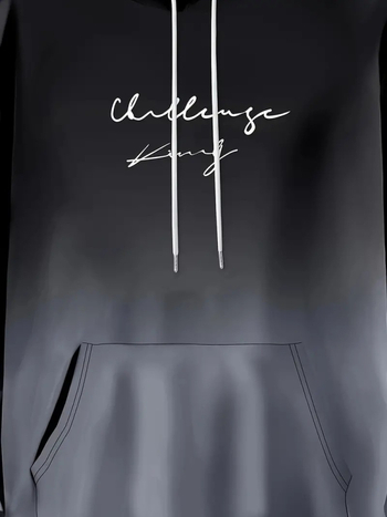 Vyrų hoodie komplektas, laisvas kirpimas euro-amerikos stiliuje, 3D skaitmeninė spauda, 96% poliesteris, su gobtuvu, tinkamas pavasariui ir rudeniui