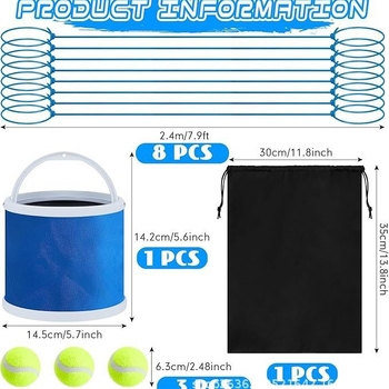 Bucket Ball ομαδικό σετ παιχνιδιών για υπαίθριες οικογενειακές δραστηριότητες, plush υλικό, ηλικία 15–35, Έκδοση 2025