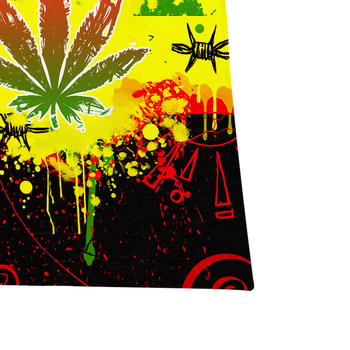 Dviejų dalių komplektas: viršus ir šortai su 3D efekto spaudu, laisvas kirpimas, kvėpuojantis sintetinių pluoštų mišinys