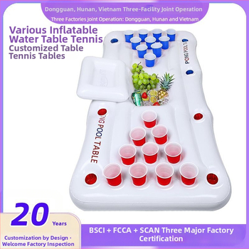 Naduvani stol za stolni tenis uz bazen, 28 rupa, plutajući stol za pivo, PVC, za zabavu uz bazen
