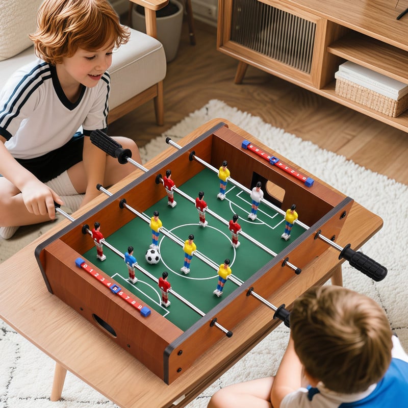 Medinis stalinis futbolas dviems — Zhi Qu, tėvų ir vaikų ugdomoji žaislas, amžiaus grupės 4–6, 7–14 ir 15–35