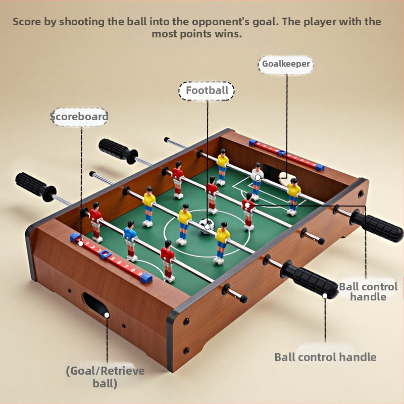 Drevený stolný futbal pre dvoch – Zhi Qu, vzdelávacia hra pre rodičov a deti, vekové skupiny 4–6, 7–14 a 15–35