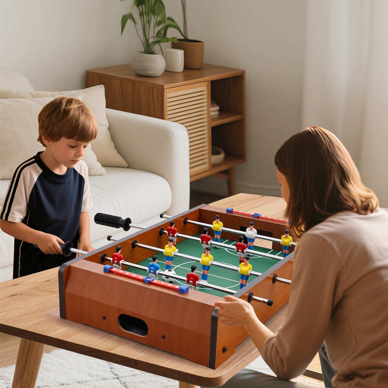 Medinis stalinis futbolas dviems — Zhi Qu, tėvų ir vaikų ugdomoji žaislas, amžiaus grupės 4–6, 7–14 ir 15–35