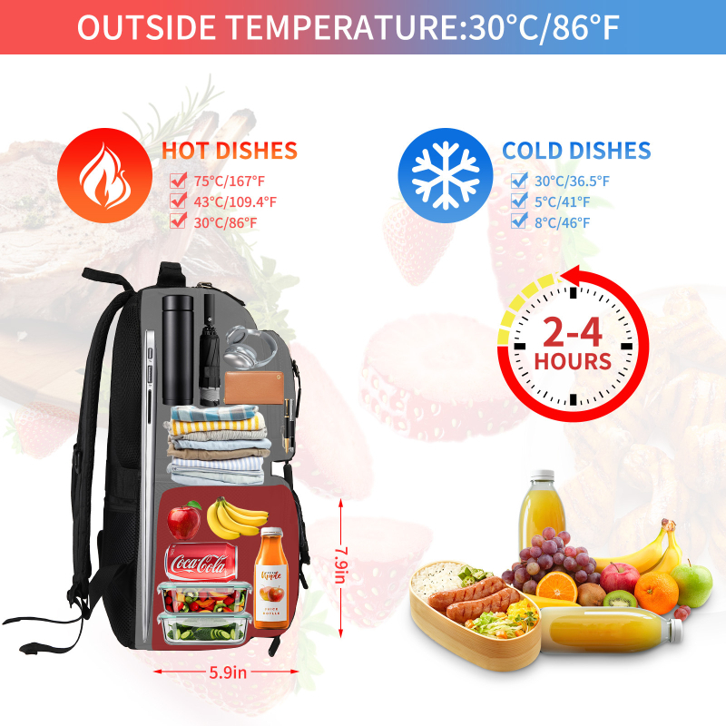 IGOLUMON Izoliuotos nešiojamojo kompiuterio kuprinė, 20–35 L, poliesteris, atspari vandeniui, oro pagalvės dirželiai