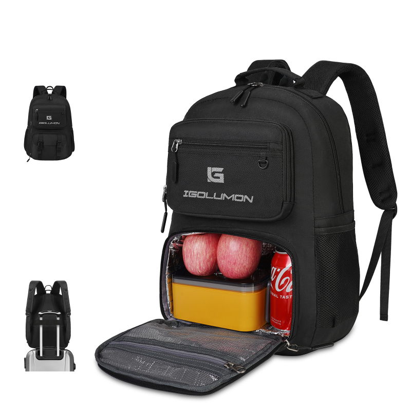 IGOLUMON Izoliuotos nešiojamojo kompiuterio kuprinė, 20–35 L, poliesteris, atspari vandeniui, oro pagalvės dirželiai