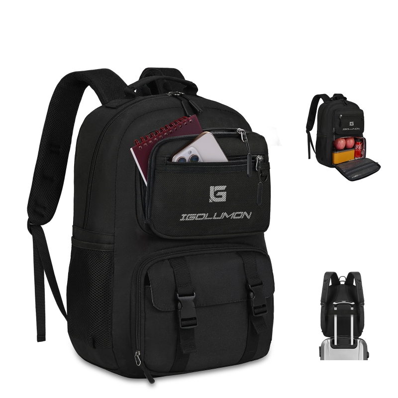 IGOLUMON Izoliuotos nešiojamojo kompiuterio kuprinė, 20–35 L, poliesteris, atspari vandeniui, oro pagalvės dirželiai