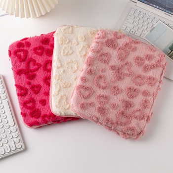 Pūkaina iPad/Laptop soma ar ģeometrisku rakstu, elpojošs audums, poliestera odere, svaigs un salds stils