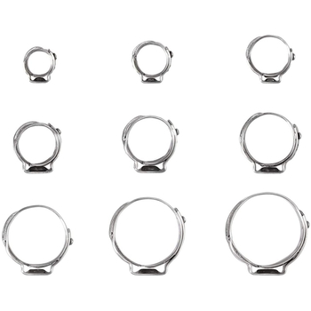 Weijie nehrđajući čelik crijevna stezaljka s jednim uhom, nominalni promjer Ø17 mm, pričvršćujući promjer Ø5,8–21 mm, raspon primjene 7–21 mm