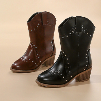 Martin čizme | PU gornji dio, gumena potplata, niski rub, bočni zip, zimska toplina