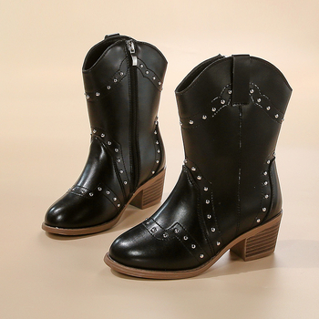 Martin čizme | PU gornji dio, gumena potplata, niski rub, bočni zip, zimska toplina