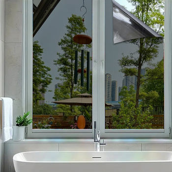 PVC samoljepljiva folija za prozore – neoklasični stil, prilagodljivo, UV zaštita i privatnost