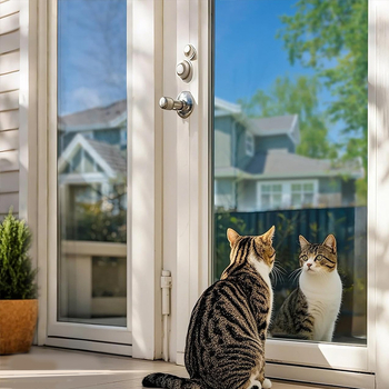 PVC samoljepljiva folija za prozore – neoklasični stil, prilagodljivo, UV zaštita i privatnost