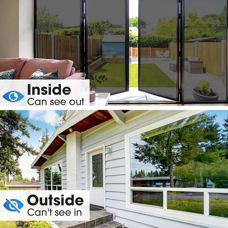 PVC samoljepljiva folija za prozore – neoklasični stil, prilagodljivo, UV zaštita i privatnost