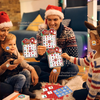 Set bingo kartica za Božić — Božićni stil, Papir, ZF-56, 24 Igrača