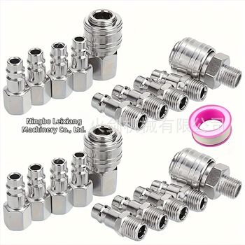 Pneumatski brzi spojni set, ženski unutarnji navoj, spojnice za cijevi kompresora zraka, instalacija uz brzo uvrtanje, set od 20 komada