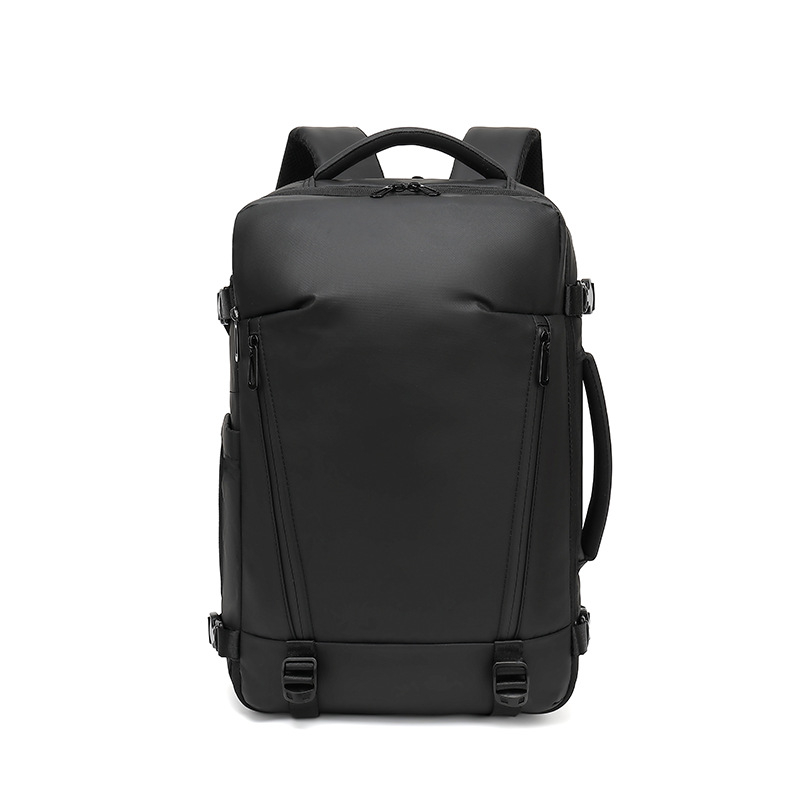 Раница за лаптоп, разширяваща се, унисекс, найлонова, обем 20–35 л, ремък с въздушна възглавница