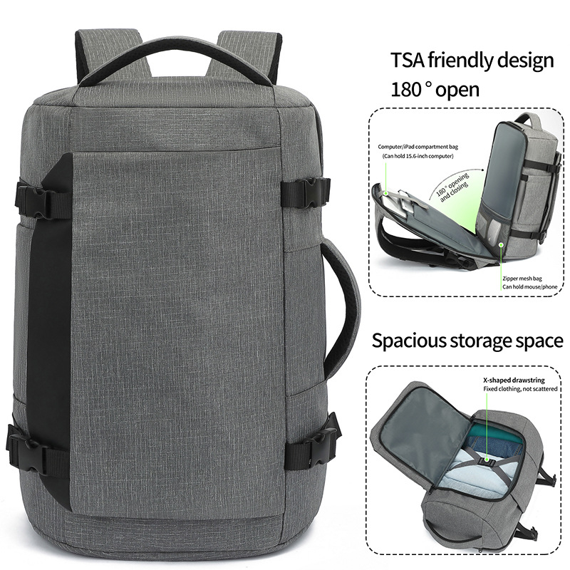 Rucsac Unisex din Oxford, rezistent la uzură, curele ușor curbate, compatibil cu laptop de 16 inch