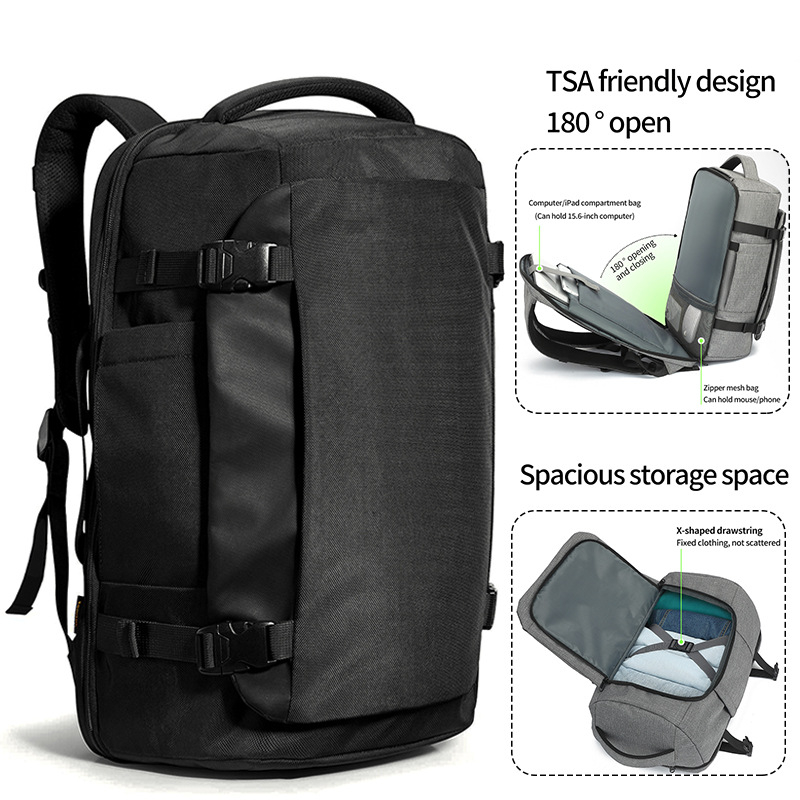 Rucsac Unisex din Oxford, rezistent la uzură, curele ușor curbate, compatibil cu laptop de 16 inch