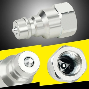 Hidraulična brza spojka s prašnjim zaštitnim kućištem, ISO A navoj, NPT konektor, od ugljičnog čelika