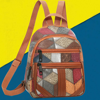 Lingzhi Mouse moteriška kuprinė, minkšta oda, lengva, minimalistinis dizainas, PU vidinė medžiaga, užtrauktukas