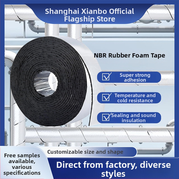 NBR pjenasta traka, jednostrana, akrilno ljepilo, za brtvljenje vrata i prozora