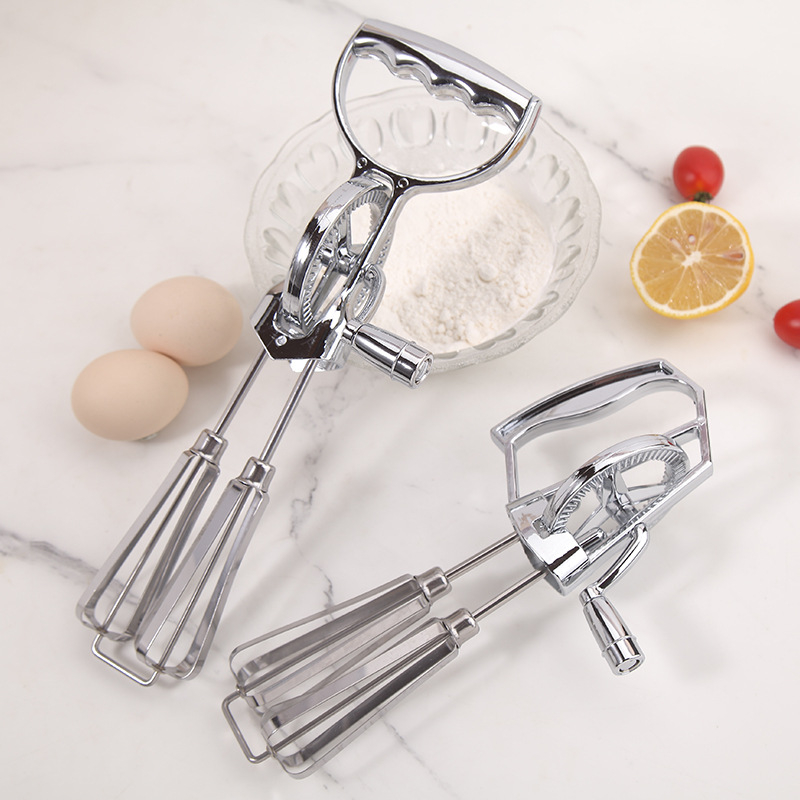 Ručna dvostruka mućkalica za jaja od nehrđajućeg čelika, za pečenje