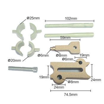 PVC ūdensvadu cauruļu remontēšanas instruments, paredzēts noplūdēm un bojājumiem ar karstā kušanas tehnoloģiju