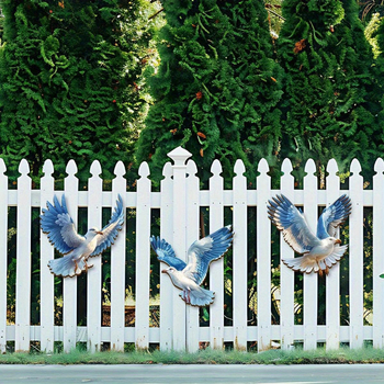 3-dijelni set drvenih zidnih ukrasa s galebovima, unutarnja dekoracija, kineski stil