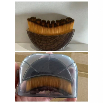 Limfātiska kontūra sejas suka – 1 gab., sintētiskas šķiedras, koka rokturis, kastē iepakots iepakojums, izcelsmes vieta: Wenzhou