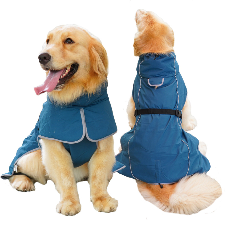 Suņa lietus jaka – poliesteris, ūdensizturīgs, āra lietošanai visos laikapstākļos, modelis WC26, ChongTa Pet