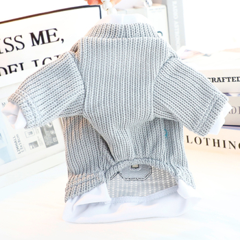 Accope Jaunās Ņujorkas stila ikdienas divu daļu hoodie maziem suņiem – vilnas apģērbs mājdzīvniekiem