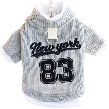 Accope Jaunās Ņujorkas stila ikdienas divu daļu hoodie maziem suņiem – vilnas apģērbs mājdzīvniekiem