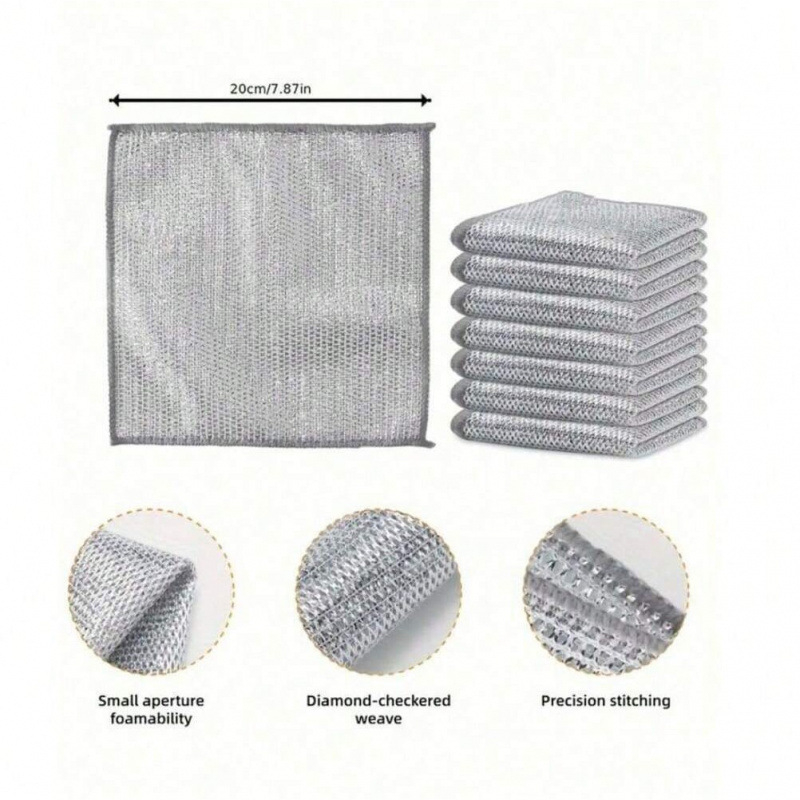 Trauku mazgāšanas dvielis no poliestera, karikatūras raksts, piemērots katliem un bļodām, izturīgs pret eļļu un noņem traipus, modelis zd